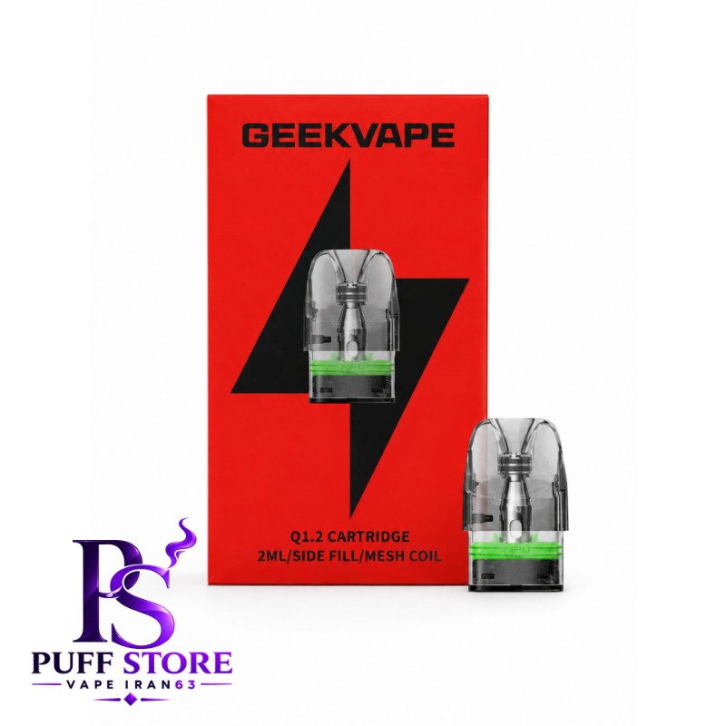 کارتریج گیگ ویپ کیو ۲میل بسته ۳عددی CARTRIDGE GEEK VAPE Q 2ML SIDE FILL 3PCS
