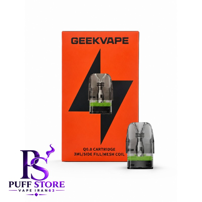 کارتریج گیگ ویپ کیو ۳میل بسته ۳ عددی CARTRIDGE GEEK VAPE Q 3ML SIDE FILL 3PCS