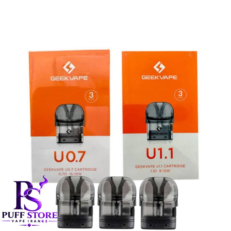 کارتریج گیگ ویپ یو بسته ۳عددی CARTRIDGE GEEK VAPE U 3PCS