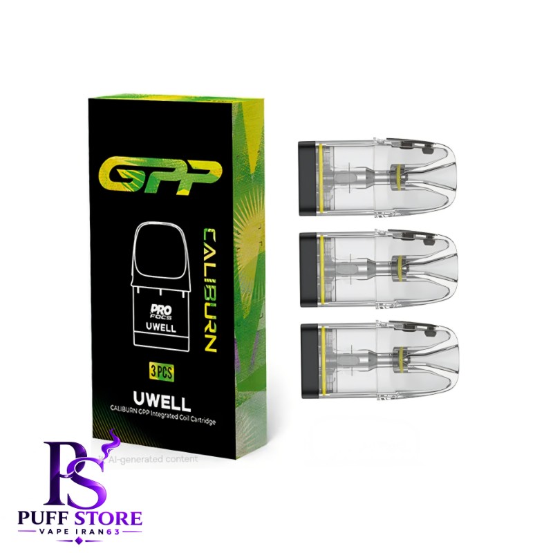 کارتریج کویل کالیبرن یوول جی پی پی 3میل بسته ۳عددی CARTRIDGE CALIBURN GPP 3ML 3PCS