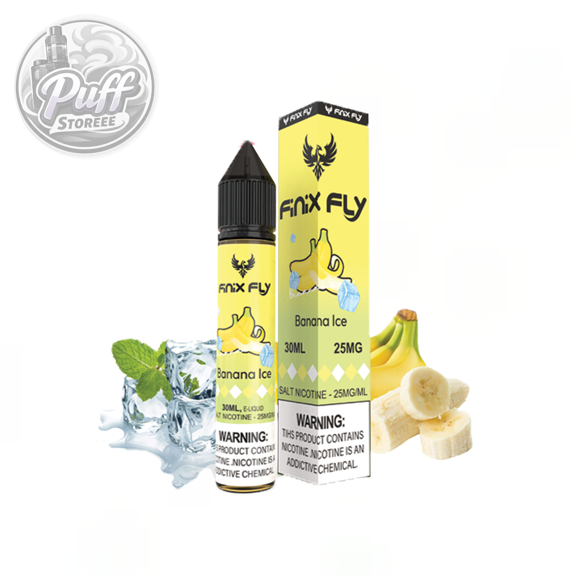 سالت فینیكس فلاي موز یخ ( 30میل )FINIX FLY 30ML BANANA ICE