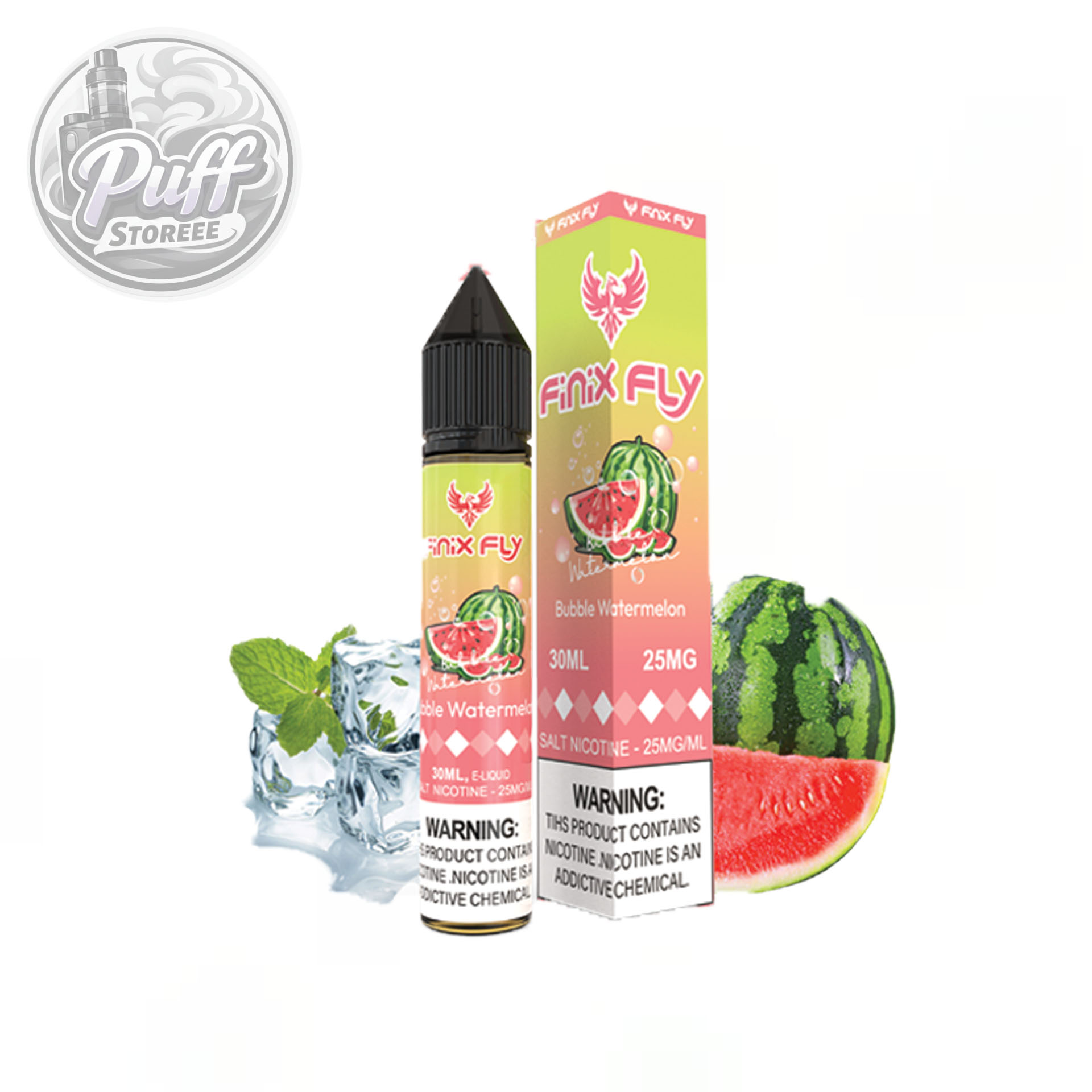سالت فینیكس فلاي هندونه آدامس ( 30میل )FINIX FLY 30ML BUBBLE WATERMELON