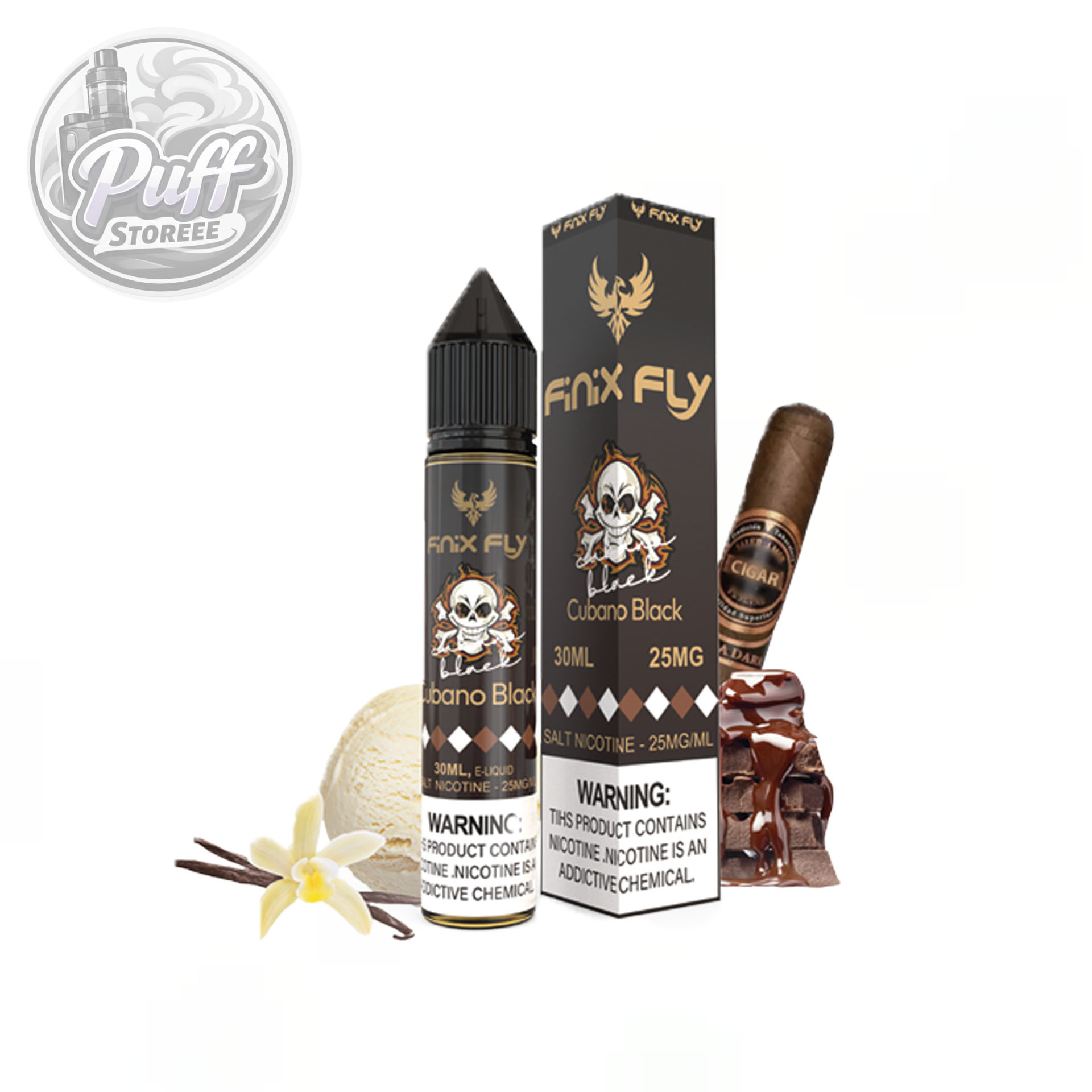 سالت فینیكس فلاي كوبانوبلك ( 30میل )FINIX FLY 30ML CUBANO BLACK