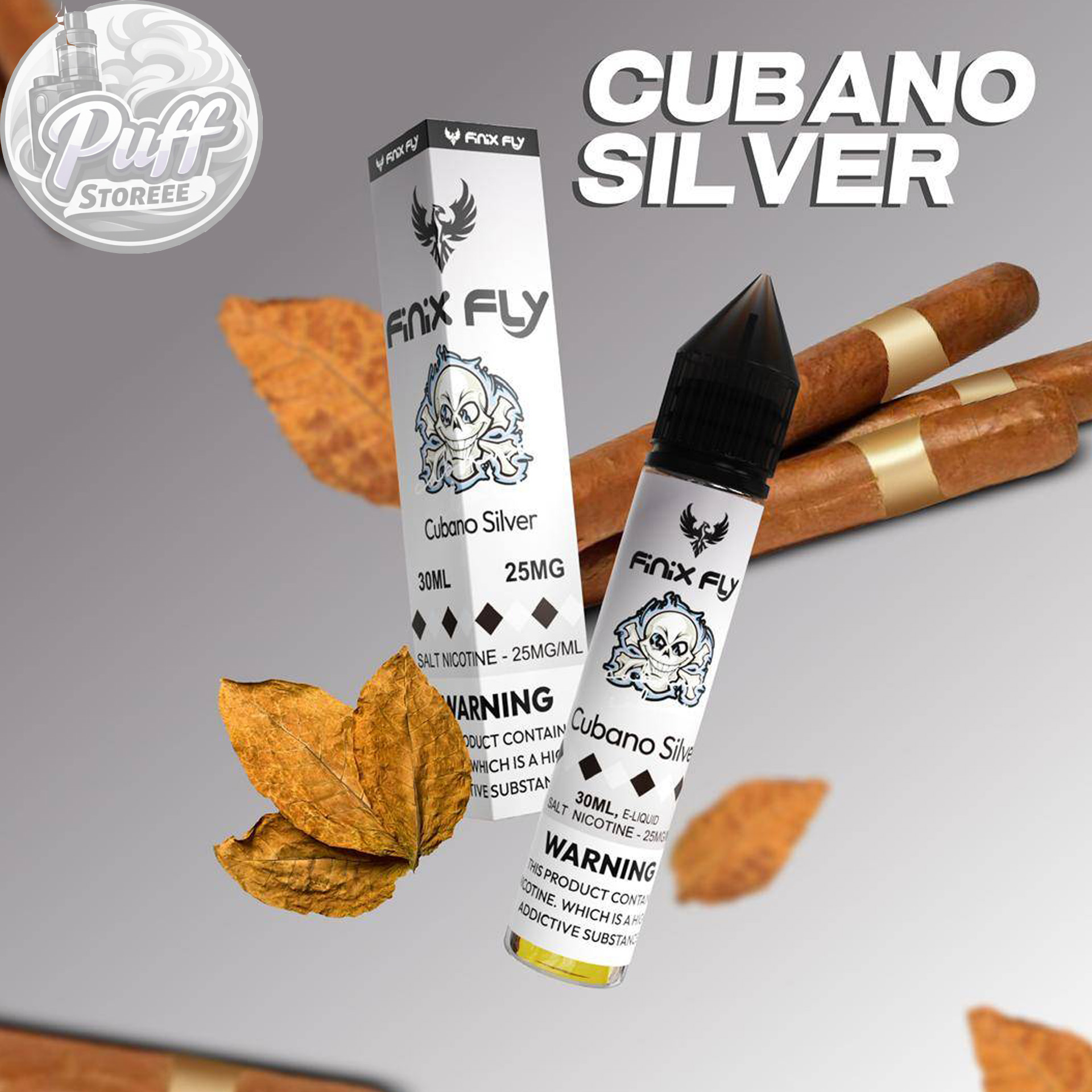 سالت فینیكس فلاي كوبانوسیلور ( 30میل )FINIX FLY 30ML CUBANO SILVER