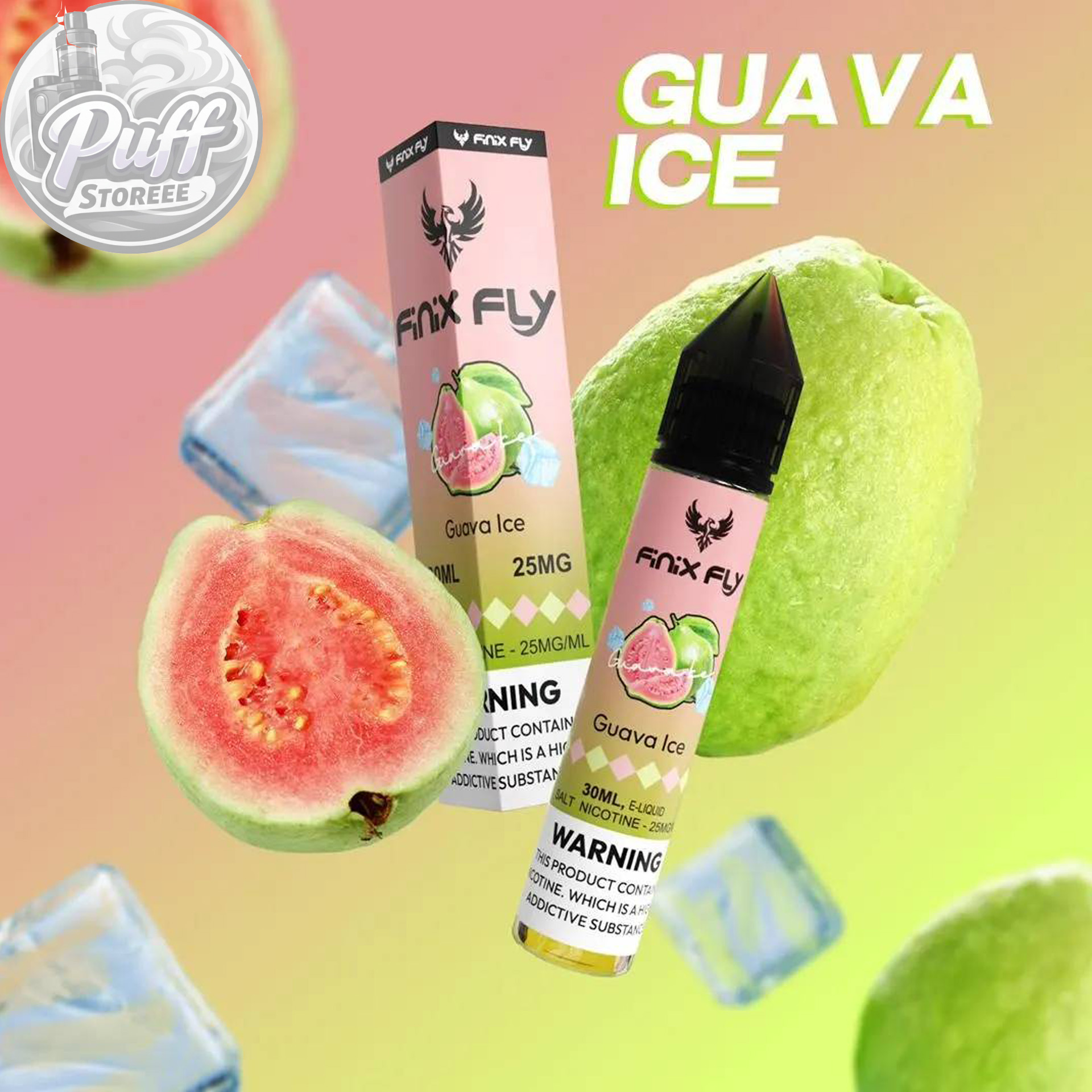 سالت فینیكس فلاي گواوا یخ ( 30میل )FINIX FLY 30ML GUAVA ICE