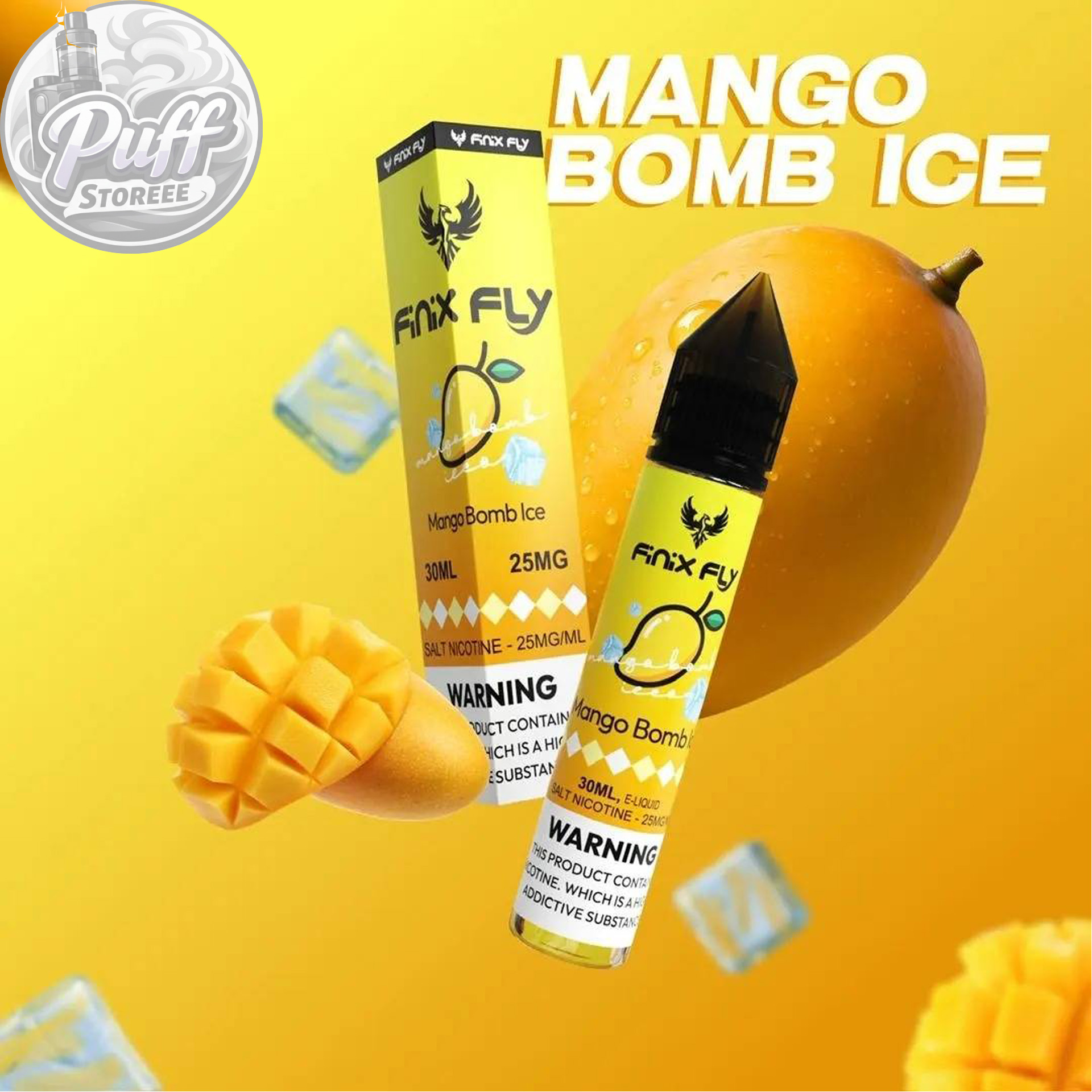 سالت فینیكس فلاي انبه یخ ( 30میل )FINIX FLY 30ML MANGO BOMB ICE