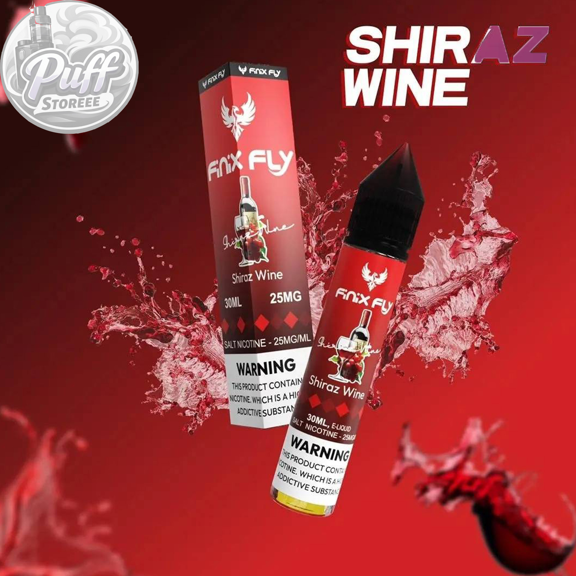 سالت فینیكس فلاي شراب شیراز ( 30میل )FINIX FLY 30ML SHIRAZ WINE
