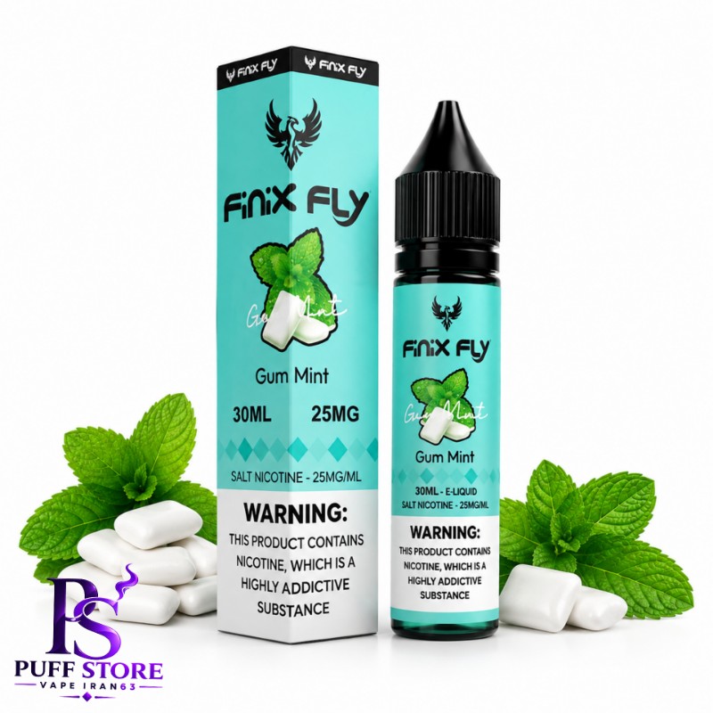 سالت نیکوتین فینیكس فلاي آدامس نعنا ( 30میل )SALT NICOTIN FINIX FLY 30ML GUM MINT