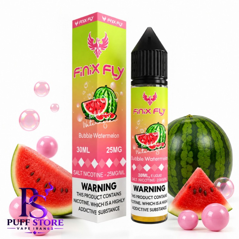 سالت نیکوتین فینیكس فلاي هندونه آدامس ( 30میل )SALT NICOTIN FINIX FLY 30ML BUBBLE WATERMELON