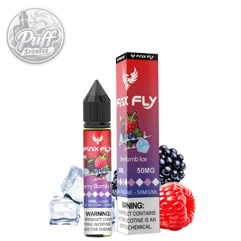 سالت فینیكس فلاي تمشك بلوبري توت فرنگي یخ ( 30میل )FINIX FLY 30ML MIXED BERRIES