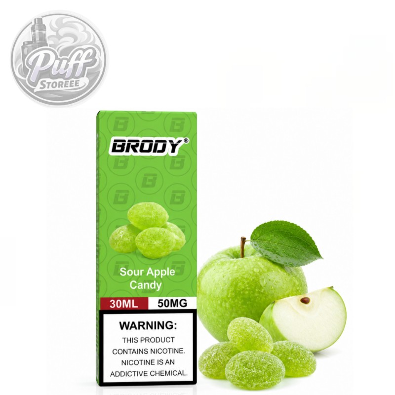 جویس سالت برودی سیب ترش آب نبات نیکوتین ۵۰(۳۰میل)BRODY 30ML SOUR APPLE CANDY 50MG