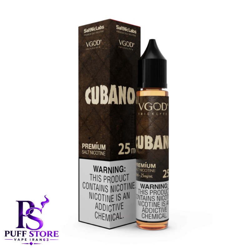 سالت نیکوتین ویگاد تنباکو وانیل (۳۰میل)VGOD SALT NICOTIN 30ML CUBANO RICH CREAMY