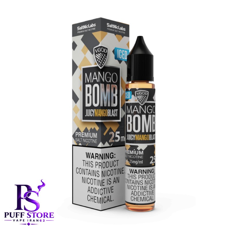 سالت نیکوتین ویگاد بمب انبه یخ (30میل )VGOD SALT NICOTIN 30ML MANGO BOMB ICED