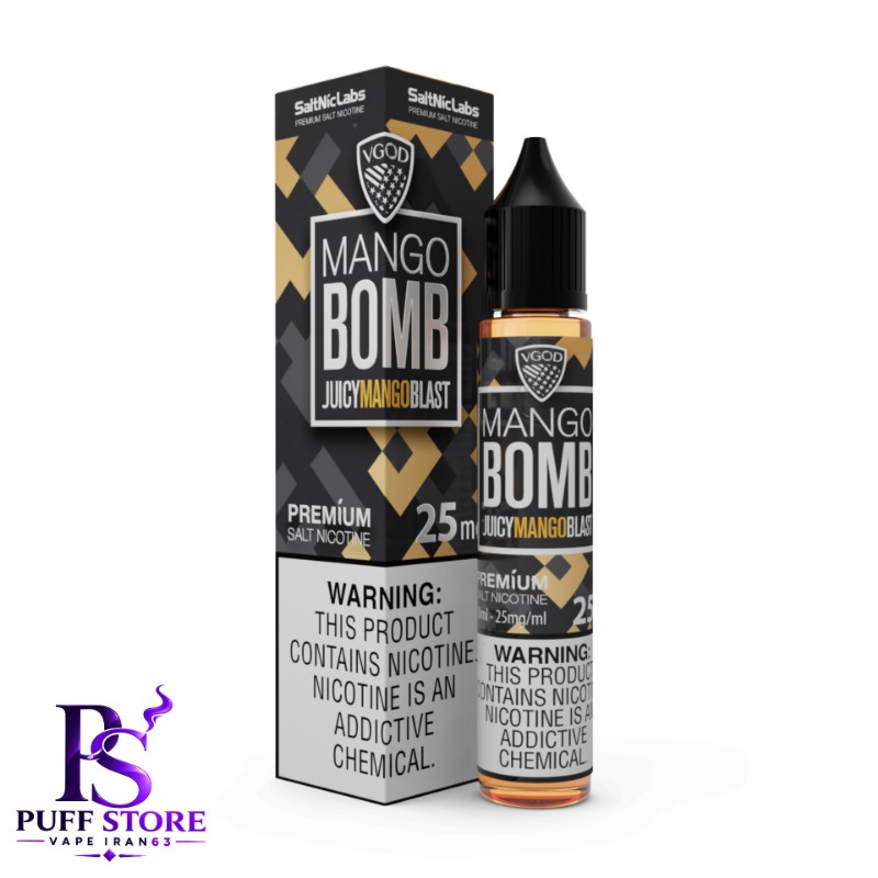 سالت نیکوتین ویگاد بمب انبه (30میل )VGOD SALT NICOTIN 30ML MANGO BOMB 
