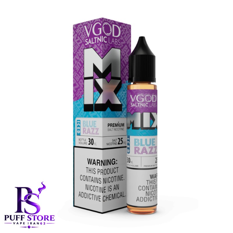 سالت نیکوتین ویگاد میکس بلوبري تمشك یخ (30میل )VGOD SALT NICOTIN 30ML MIX BLUERAZZ ICED