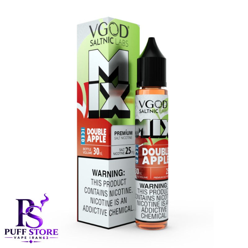 سالت نیکوتین ویگاد میکس دوسیب یخ (30میل )VGOD SALT NICOTIN 30ML MIX DOUBLE APPLE ICED