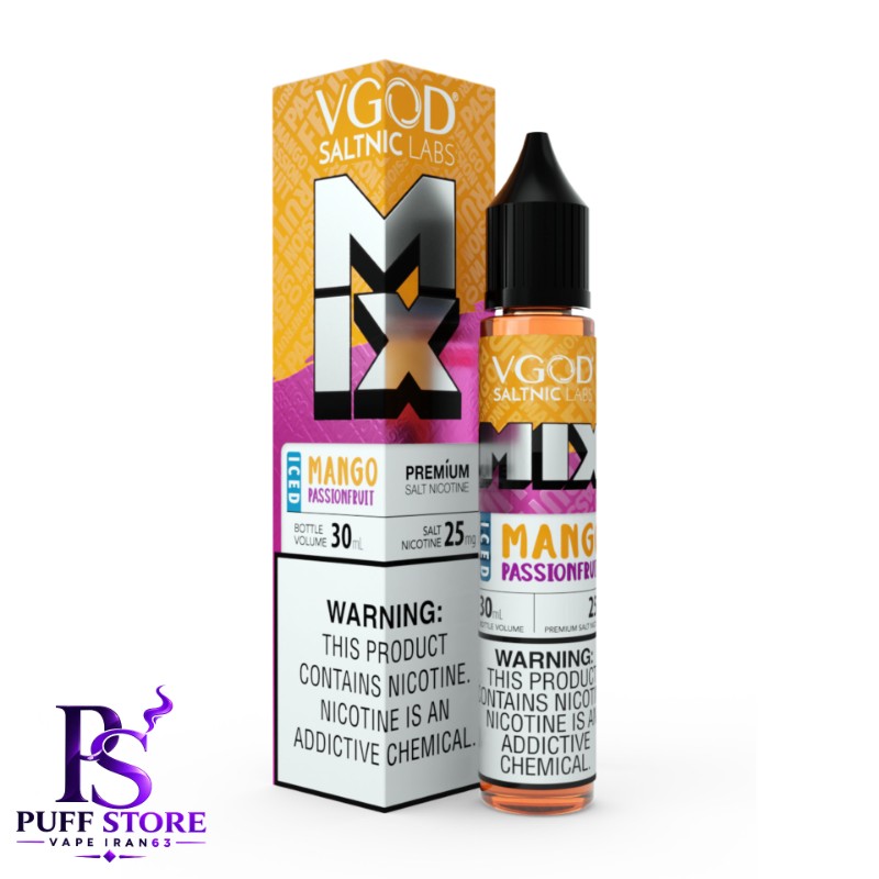 سالت نیکوتین ویگاد میکس انبه پشن فروت یخ (30میل )VGOD SALT NICOTIN 30ML MIX MANGO PASSIONFRUIT ICED