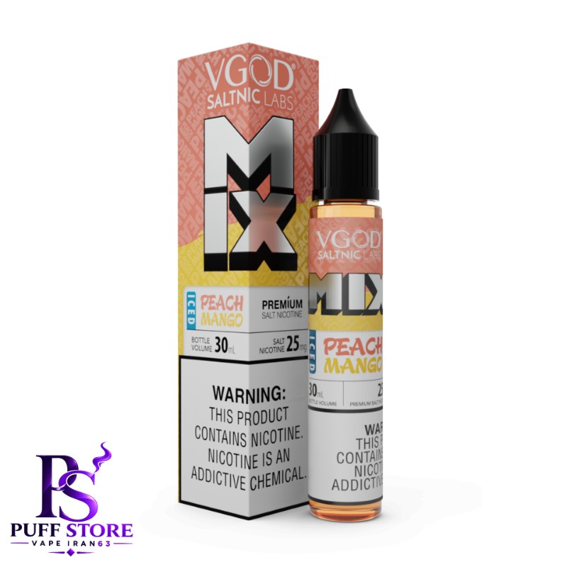 سالت نیکوتین ویگاد میکس انبه هلو یخ (30میل )VGOD SALT NICOTIN 30ML MIX PEACH MANGO ICED