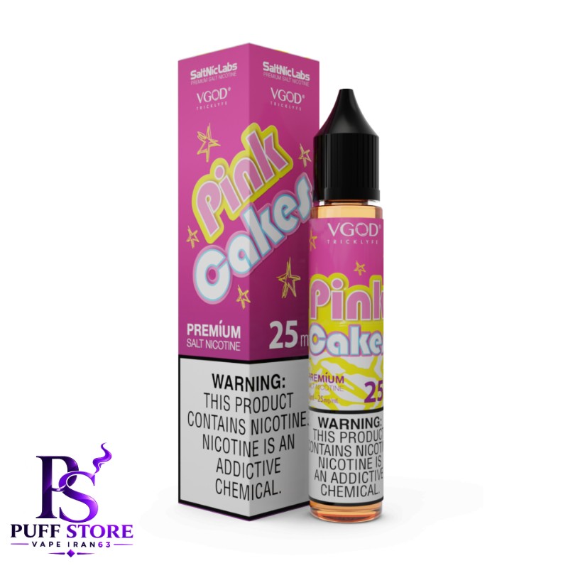 سالت نیکوتین ویگاد کیک صورتی(۳۰میل) VGOD SALT NICOTIN 30ML PINK CAKES