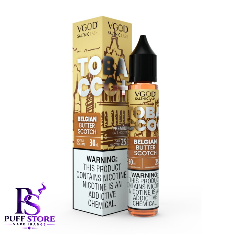 سالت نیکوتین ویگاد تنباكوبلژیكي وكره كارامل (30میل )VGOD SALT NICOTIN 30ML TOBACCO+ BELGIAN BUTTER SCOTCH