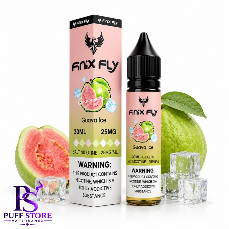 سالت نیکوتین فینیكس فلاي گواوا یخ ( 30میل ) SALT NICOTIN FINIX FLY 30ML GUAVA ICE