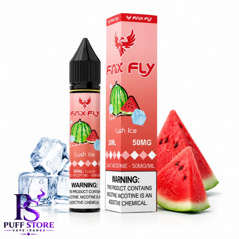 سالت نیکوتین فینیكس فلاي هندونه یخ ( 30میل )SALT NICOTIN FINIX FLY 30ML LUSH ICE
