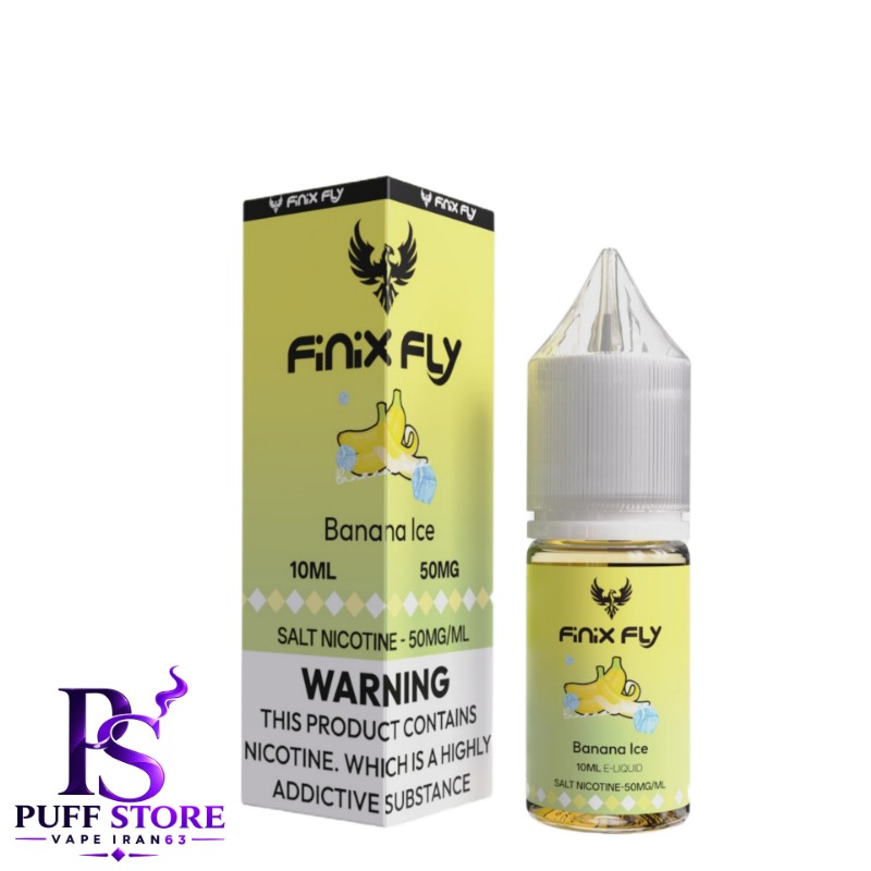 سالت نیکوتین ۵۰ فینیكس فلاي موز یخ (10میل )FINIX FLY SALT NICOTIN 10ML BANANA ICE 50MG