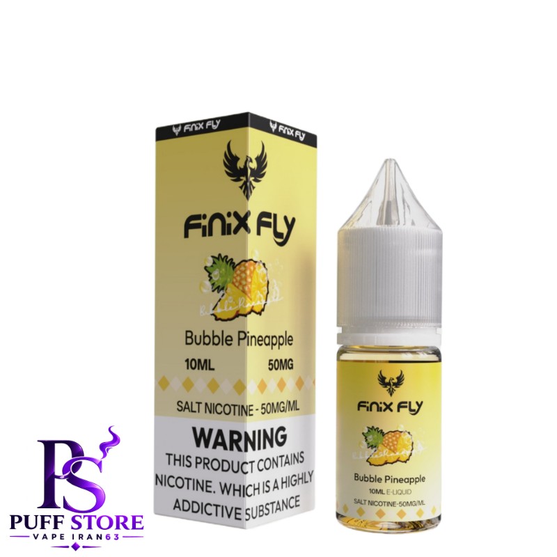 سالت نیکوتین ۵۰ فینیكس فلاي آناناس آدامس (10میل )FINIX FLY SALT NICOTIN 10ML BUBBLE PINEAPPLE 50MG