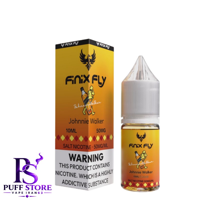سالت نیکوتین ۵۰ فینیكس فلاي ویسکی جانی واکر(10میل )FINIX FLY SALT NICOTIN 10ML JOHNNIE WALKER 50MG