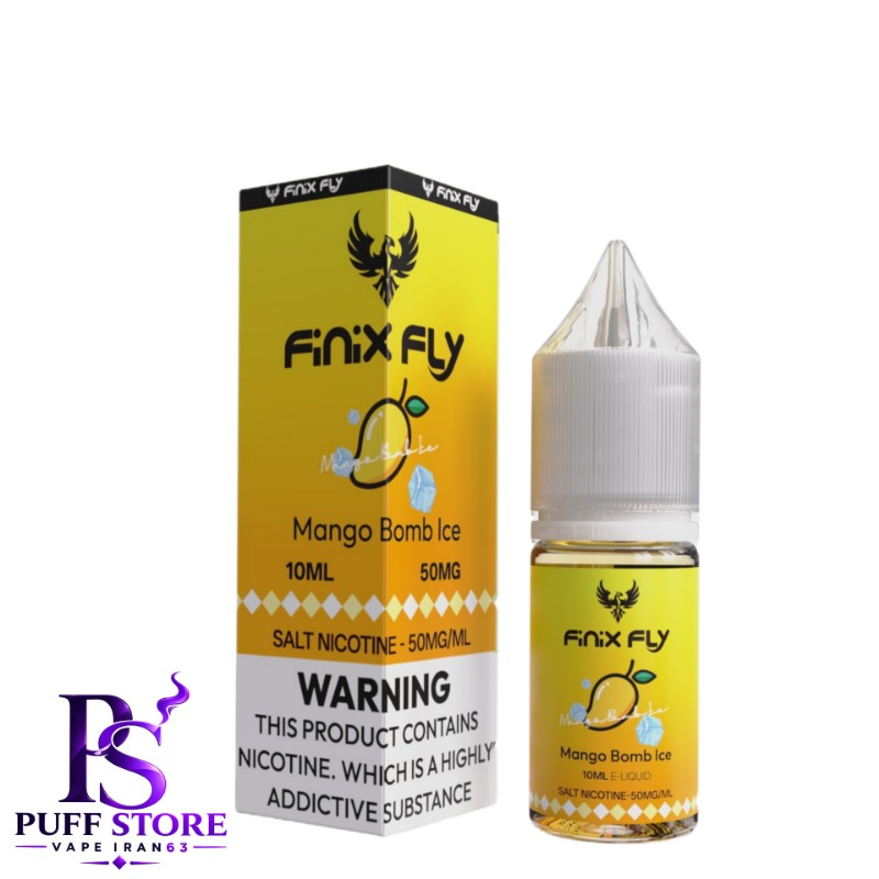 سالت نیکوتین ۵۰ فینیكس فلاي بمب انبه یخ (10میل )FINIX FLY SALT NICOTIN 10ML MANGO BOMB ICE 50MG