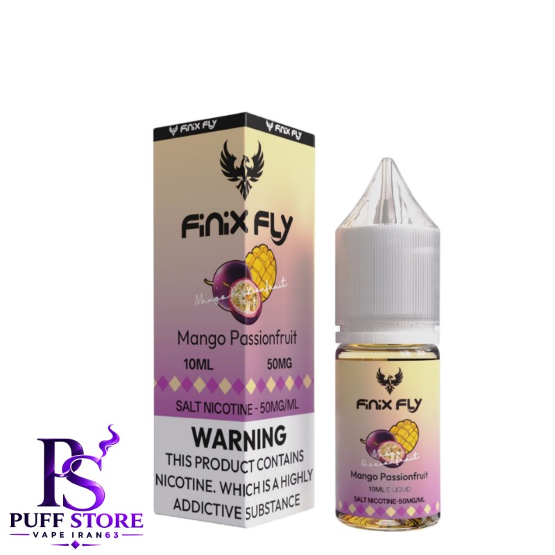 سالت نیکوتین ۵۰ فینیكس فلاي انبه پشن فروت(10میل )FINIX FLY SALT NICOTIN 10ML MANGO PASSIONFRUIT 50MG