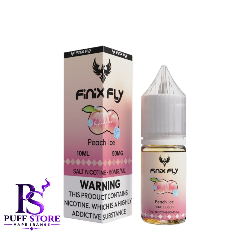 سالت نیکوتین ۵۰ فینیكس فلاي هلو یخ (10میل )FINIX FLY SALT NICOTIN 10ML PEACH ICE 50MG