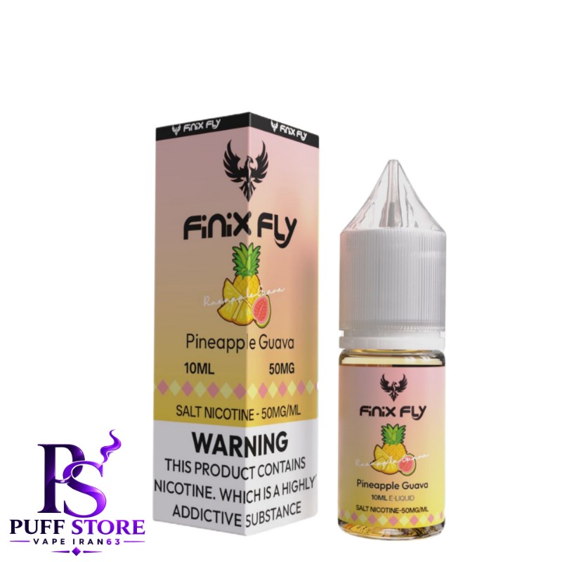 سالت نیکوتین ۵۰ فینیكس فلاي آناناس گواوا(10میل )FINIX FLY SALT NICOTIN 10ML PINEAPPLE GUAVA 50MG