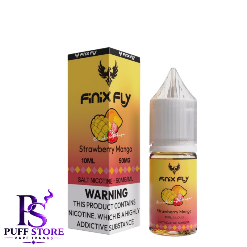 سالت نیکوتین ۵۰ فینیكس فلاي توت فرنگي انبه (10میل )FINIX FLY SALT NICOTIN 10ML STRAWBERRY MANGO 50MG