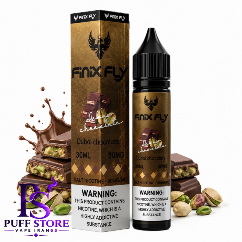 سالت نیکوتین فینیكس فلاي شکلات پسته(۳۰میل)SALT NICOTIN FINIX FLY 30ML DUBAI CHOCOLATE