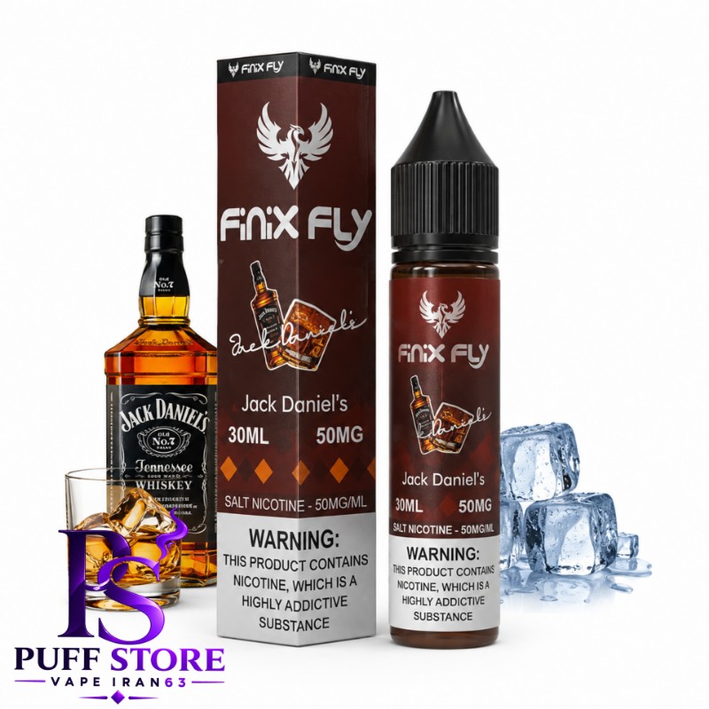 سالت نیکوتین فینیكس فلاي ویسکی جک دنیل (۳۰میل) SALT NICOTIN FINIX FLY 30ML JACK DANIELS
