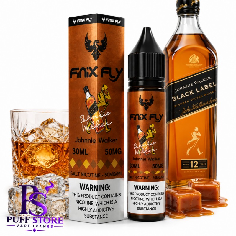 سالت نیکوتین فینیكس فلاي ویسکی جانی واکر (۳۰میل) SALT NICOTIN FINIX FLY 30ML JOHNNIE WALKER