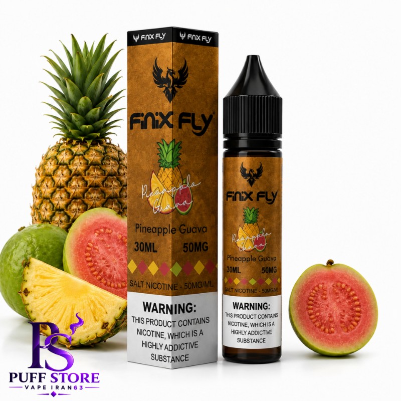 سالت نیکوتین فینیكس فلاي آناناس گواوا(۳۰میل)SALT NICOTIN FINIX FLY 30ML  PINEAPPLE GUAVA 