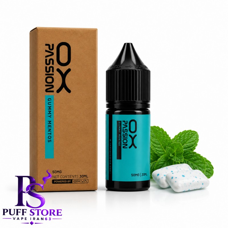 سالت نیکوتین اکسوا آدامس نعنا (30میل)SALT NICOTIN OX PASSION 30ML OXVA GUMMY MENTOS