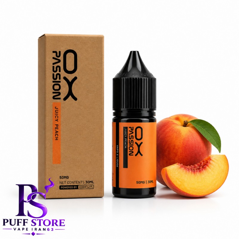 سالت نیکوتین اکسوا هلو (30میل)SALT NICOTIN OX PASSION 30ML OXVA JUICY PEACH