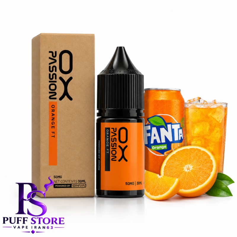 سالت نیکوتین اکسوا نوشابه فانتا(30میل)SALT NICOTIN OX PASSION 30ML OXVA ORANGE FT