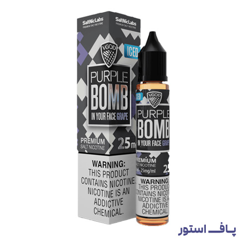سالت نیکوتین انگور یخ ویگاد VGOD Purple Bomb Iced Saltnic